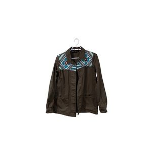 Zara Boho Beaded Embroidered Shacket - Women’s Size Medium